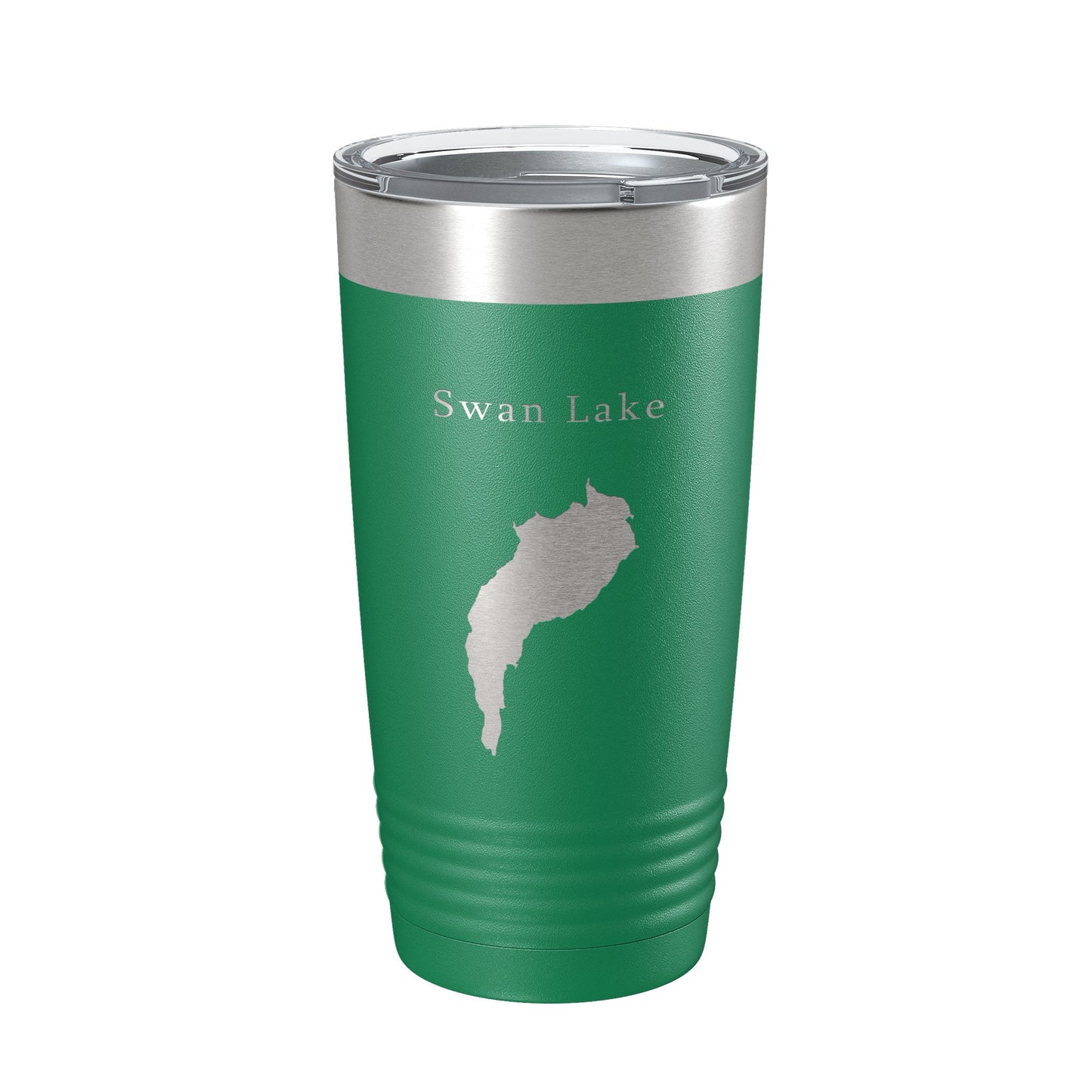 Swan Lake Map Tumbler Travel Mug Insulated Laser Engraved Coffee Cup Maine 20 oz-9