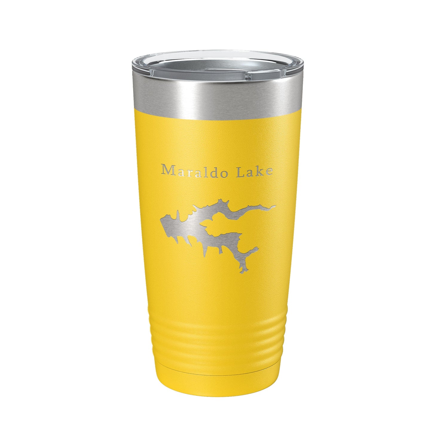 Maraldo Lake Map Tumbler Travel Mug Insulated Laser Engraved Coffee Cup Illinois 20 oz-19