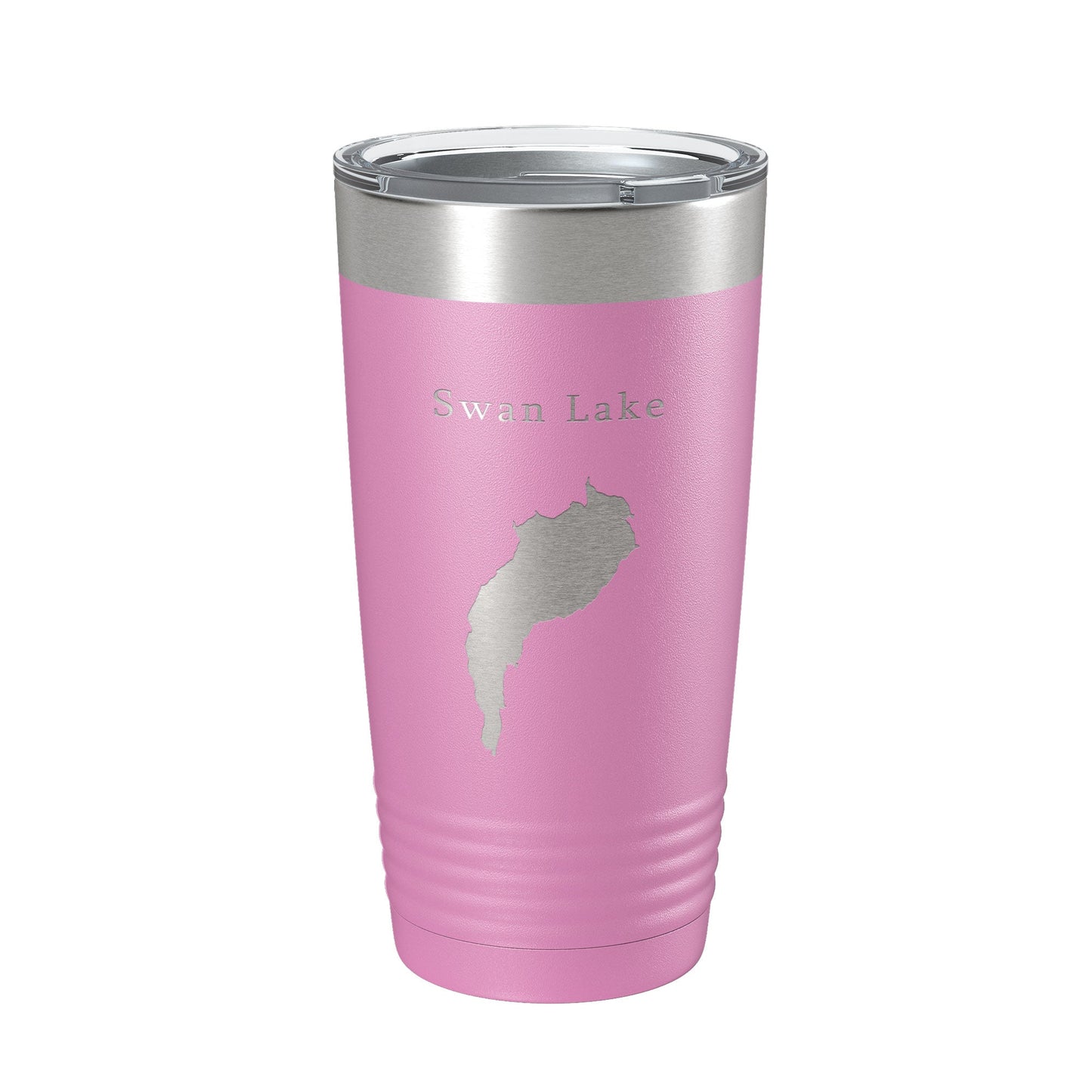 Swan Lake Map Tumbler Travel Mug Insulated Laser Engraved Coffee Cup Maine 20 oz-14
