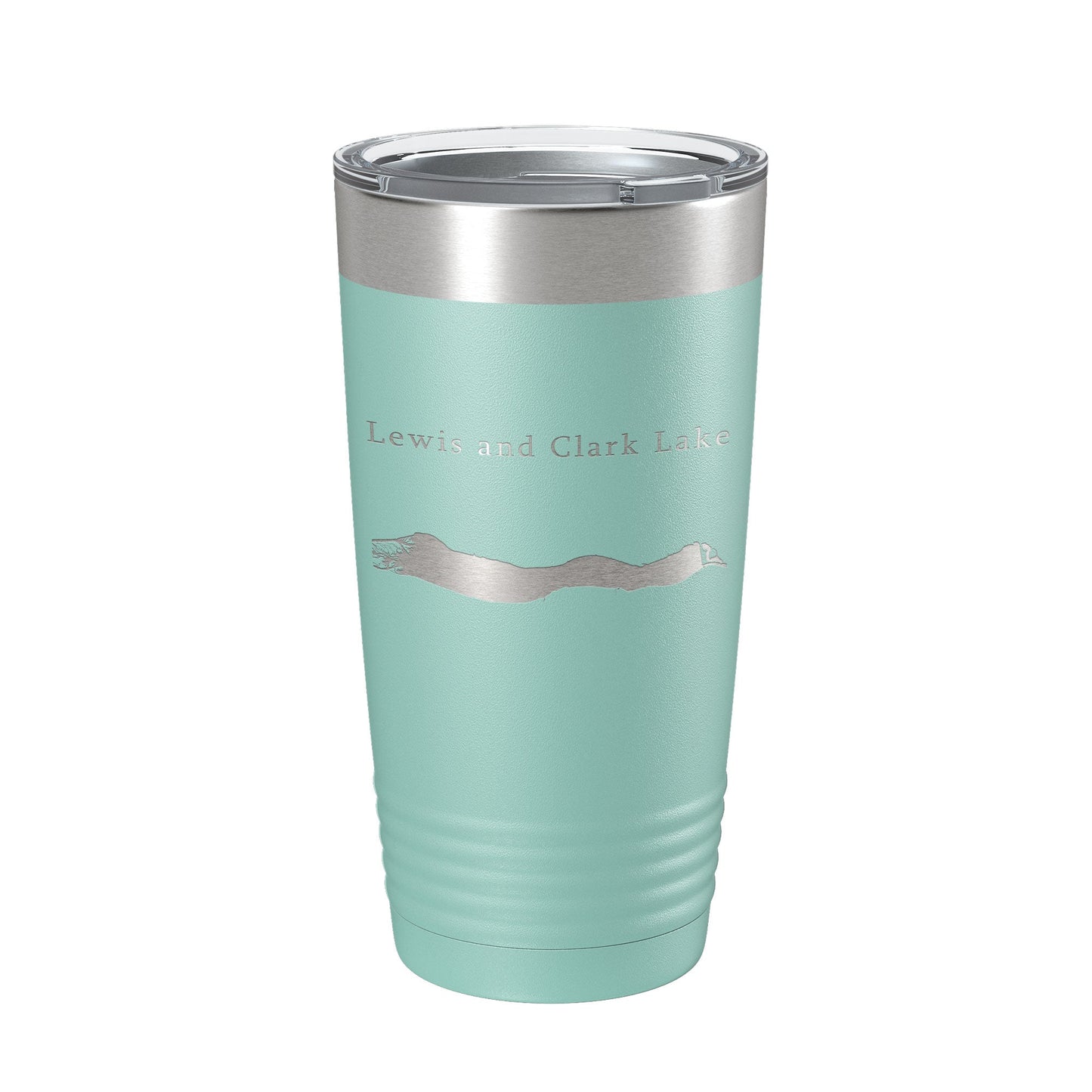 Lewis and Clark Lake Map Tumbler Travel Mug Insulated Laser Engraved Coffee Cup Nebraska South Dakota 20 oz-12