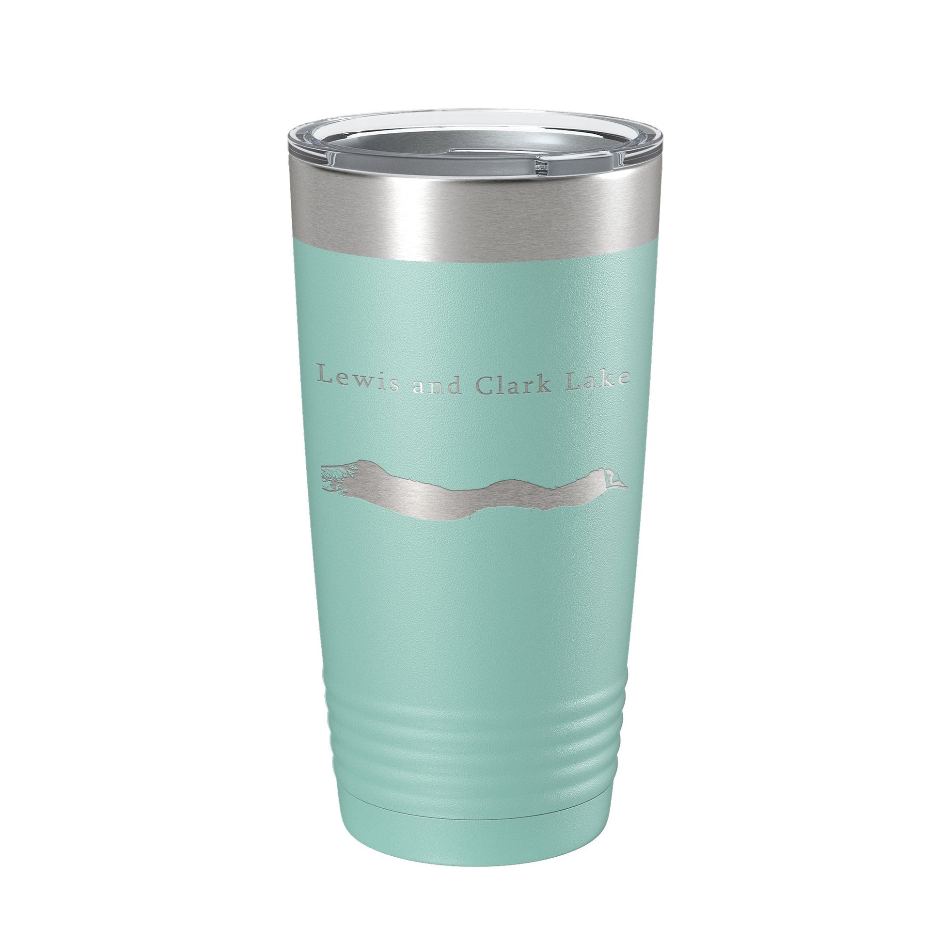 Lewis and Clark Lake Map Tumbler Travel Mug Insulated Laser Engraved Coffee Cup Nebraska South Dakota 20 oz-12