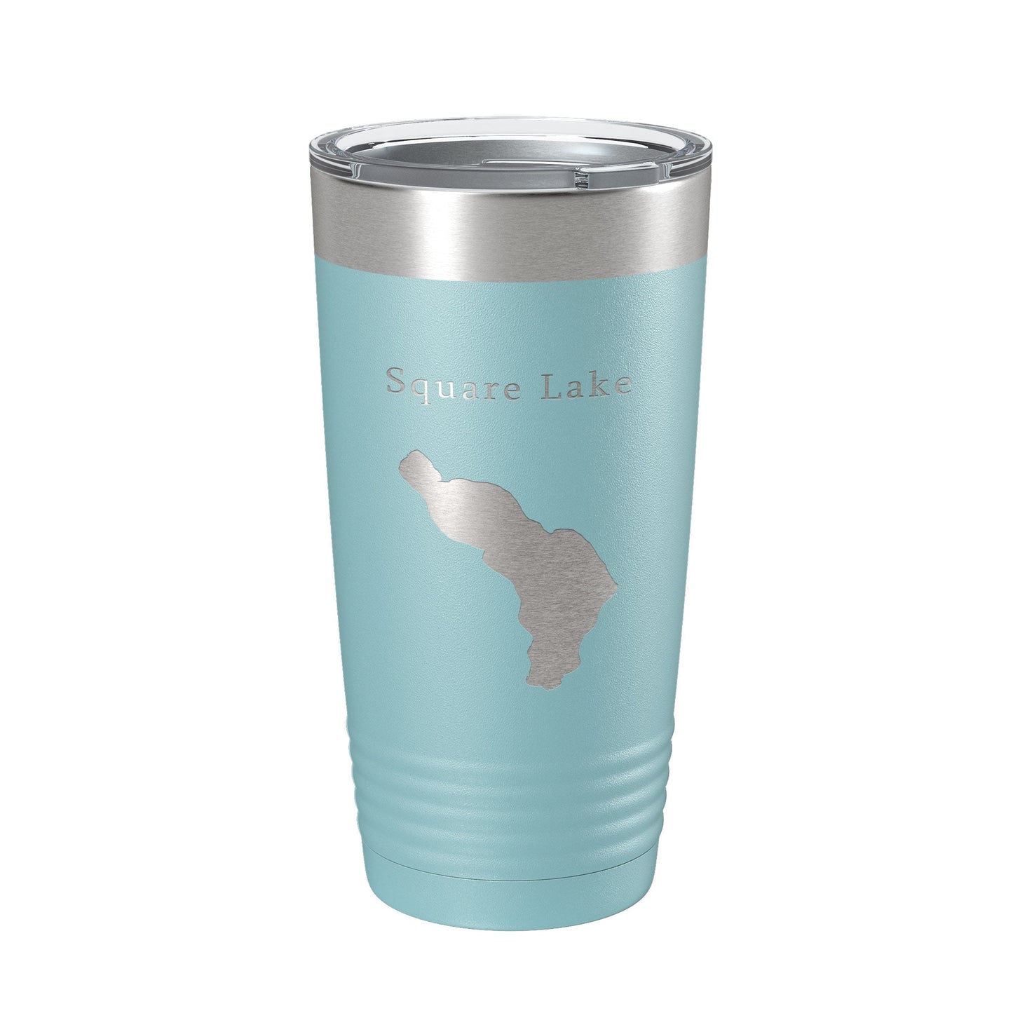 Square Lake Map Tumbler Travel Mug Insulated Laser Engraved Coffee Cup Maine 20 oz-13