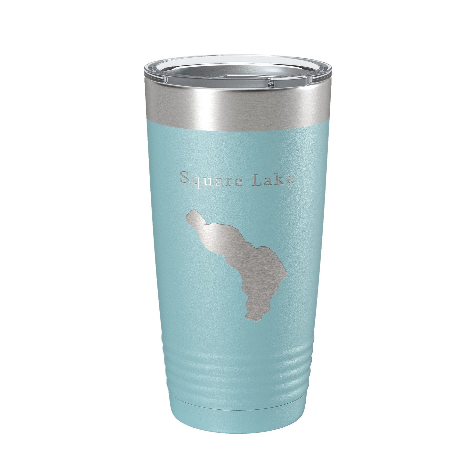 Square Lake Map Tumbler Travel Mug Insulated Laser Engraved Coffee Cup Maine 20 oz-13