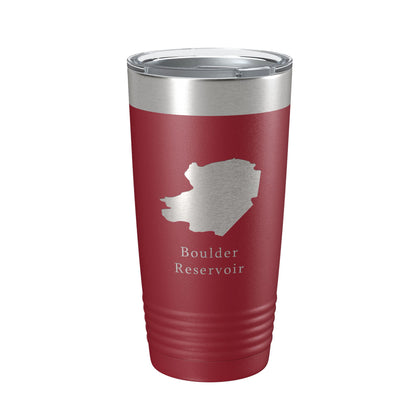 Boulder Reservoir Tumbler Lake Map Travel Mug Insulated Laser Engraved Coffee Cup Colorado 20 oz-18