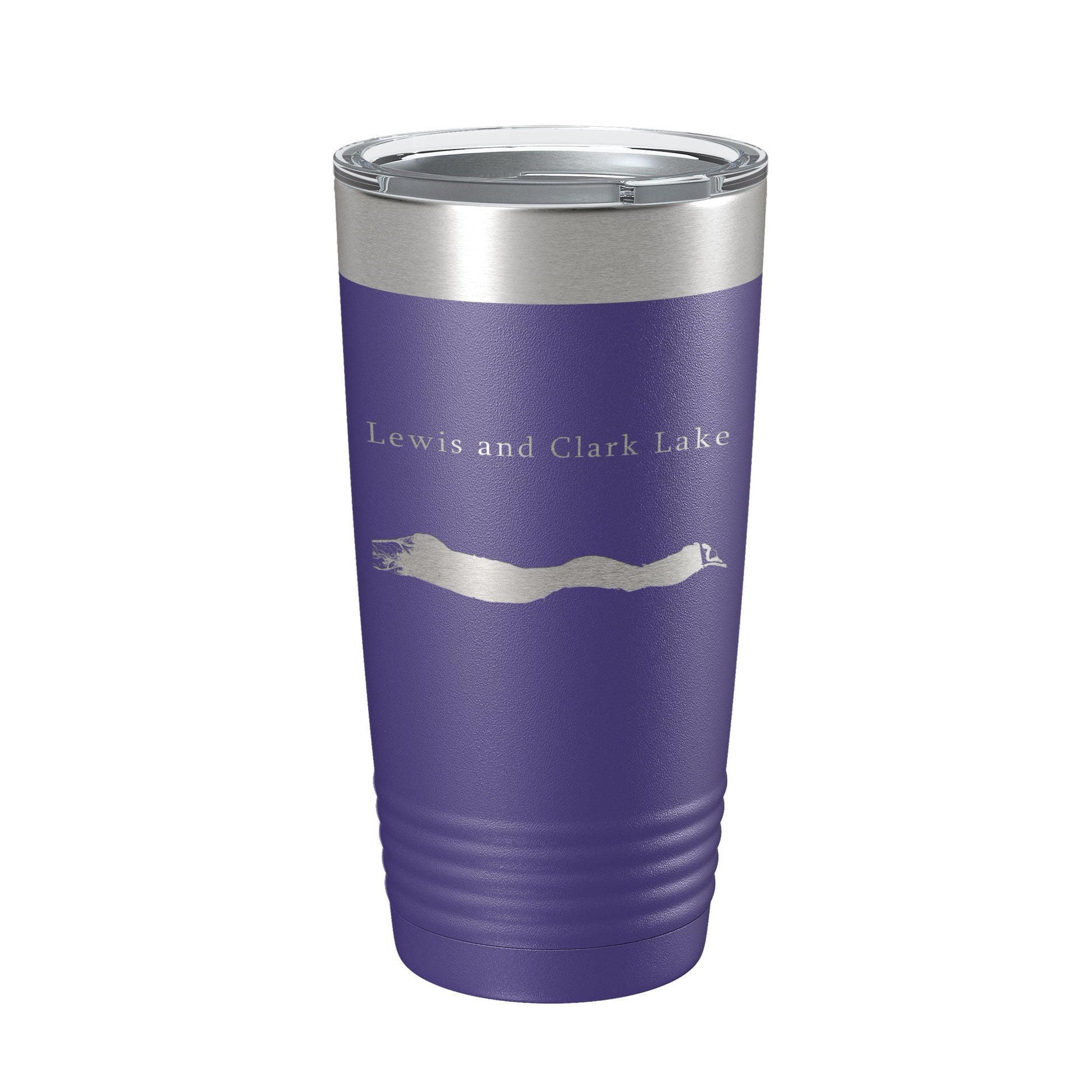 Lewis and Clark Lake Map Tumbler Travel Mug Insulated Laser Engraved Coffee Cup Nebraska South Dakota 20 oz-15
