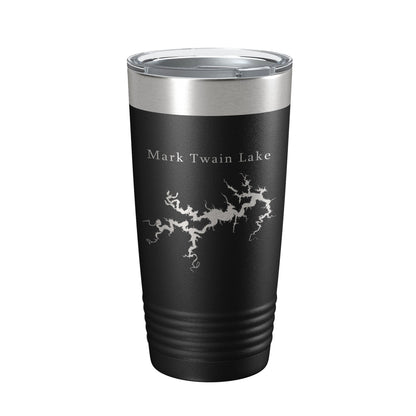 Mark Twain Lake Map Tumbler Travel Mug Insulated Laser Engraved Coffee Cup Missouri 20 oz-5