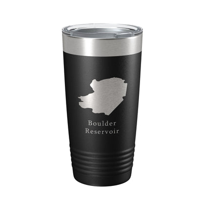 Boulder Reservoir Tumbler Lake Map Travel Mug Insulated Laser Engraved Coffee Cup Colorado 20 oz-5