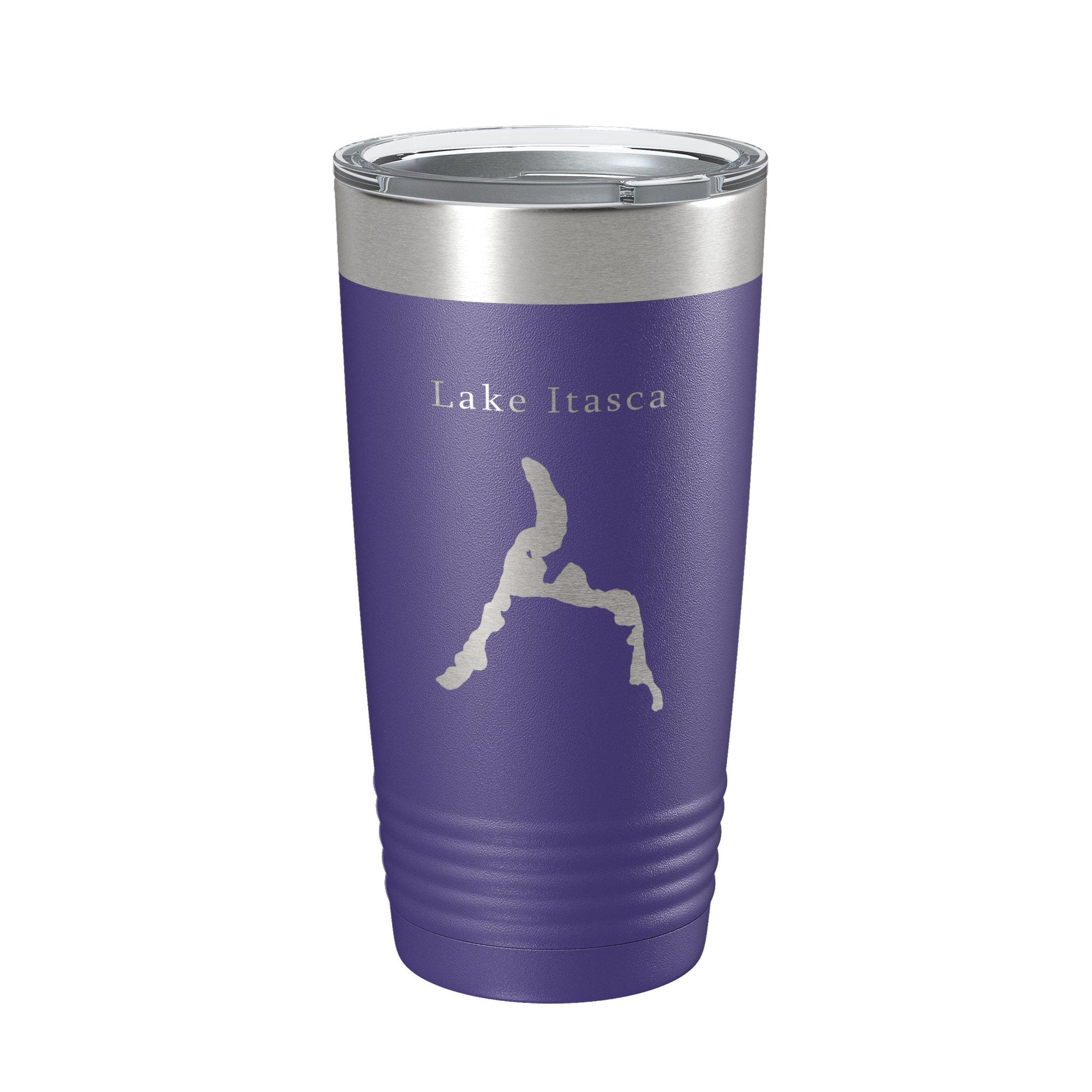 Lake Itasca Map Tumbler Travel Mug Insulated Laser Engraved Coffee Cup Minnesota 20 oz-15
