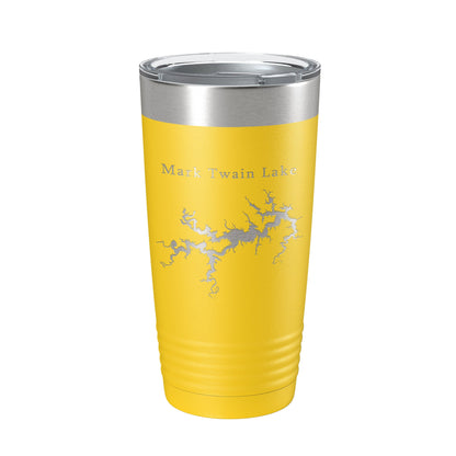 Mark Twain Lake Map Tumbler Travel Mug Insulated Laser Engraved Coffee Cup Missouri 20 oz-19