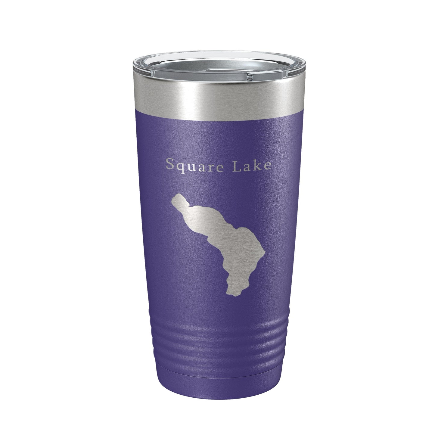 Square Lake Map Tumbler Travel Mug Insulated Laser Engraved Coffee Cup Maine 20 oz-15