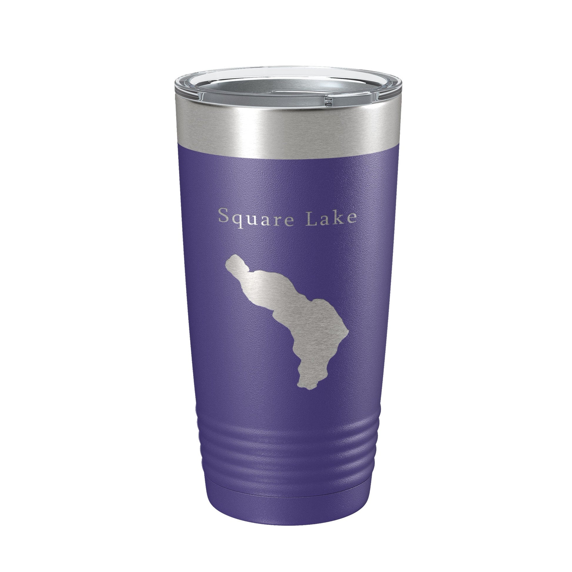 Square Lake Map Tumbler Travel Mug Insulated Laser Engraved Coffee Cup Maine 20 oz-15