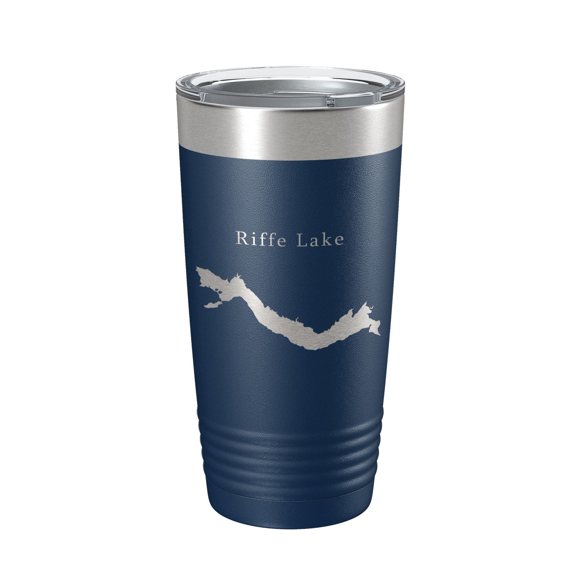 Riffe Lake Map Tumbler Travel Mug Insulated Laser Engraved Coffee Cup Washington 20 oz-2