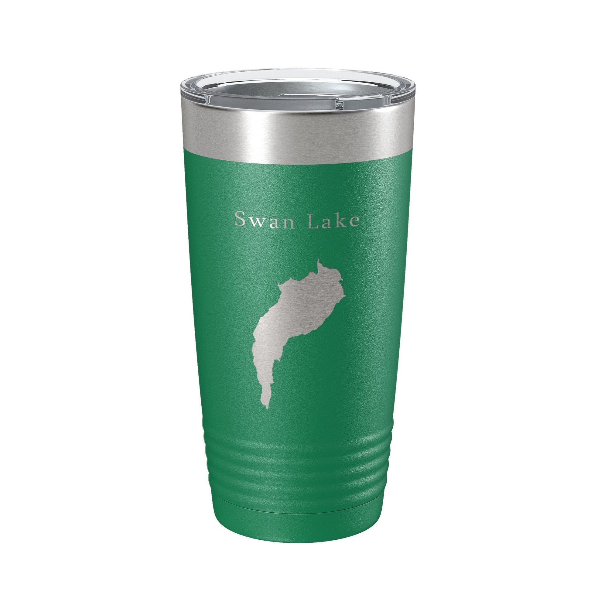 Swan Lake Map Tumbler Travel Mug Insulated Laser Engraved Coffee Cup Maine 20 oz-9
