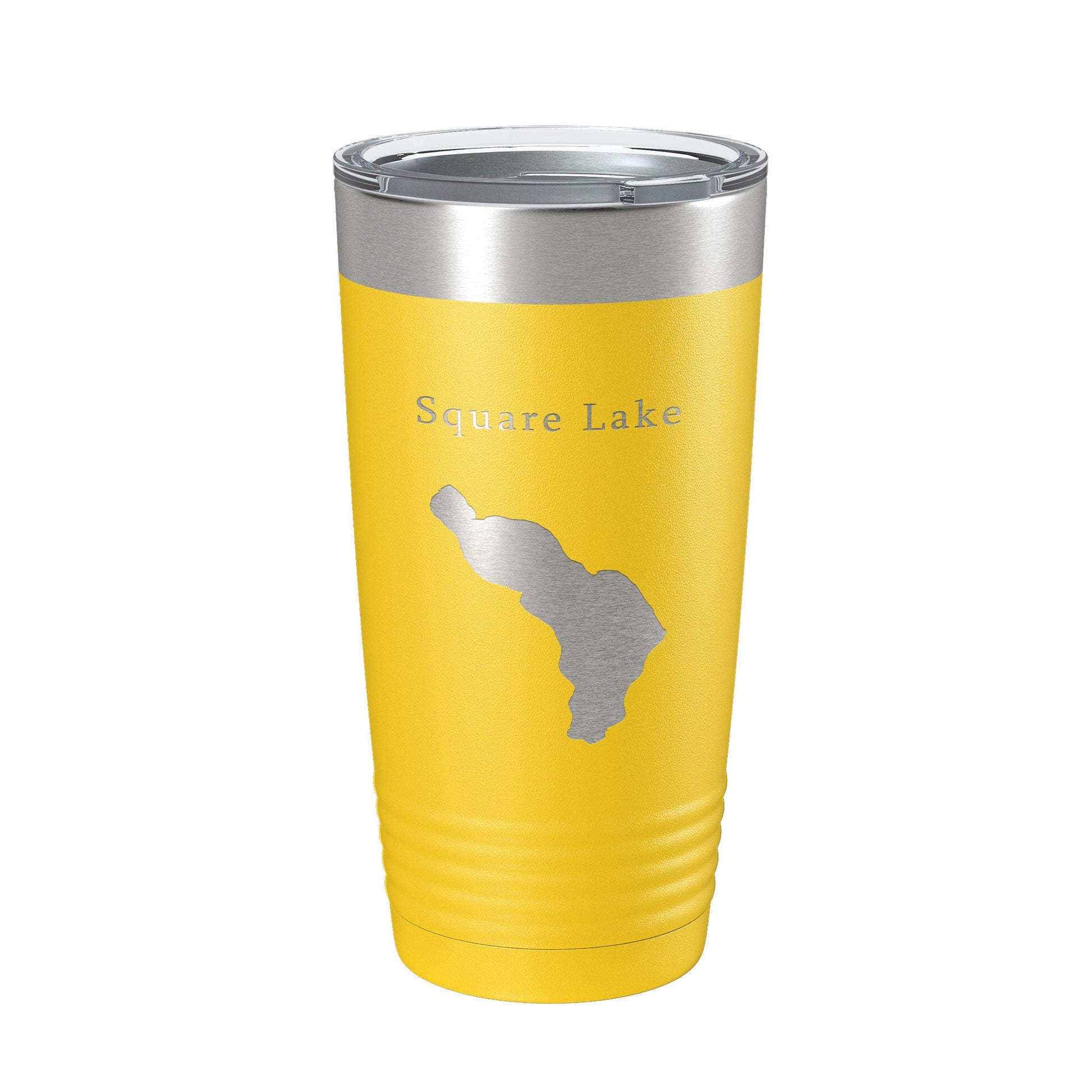 Square Lake Map Tumbler Travel Mug Insulated Laser Engraved Coffee Cup Maine 20 oz-19