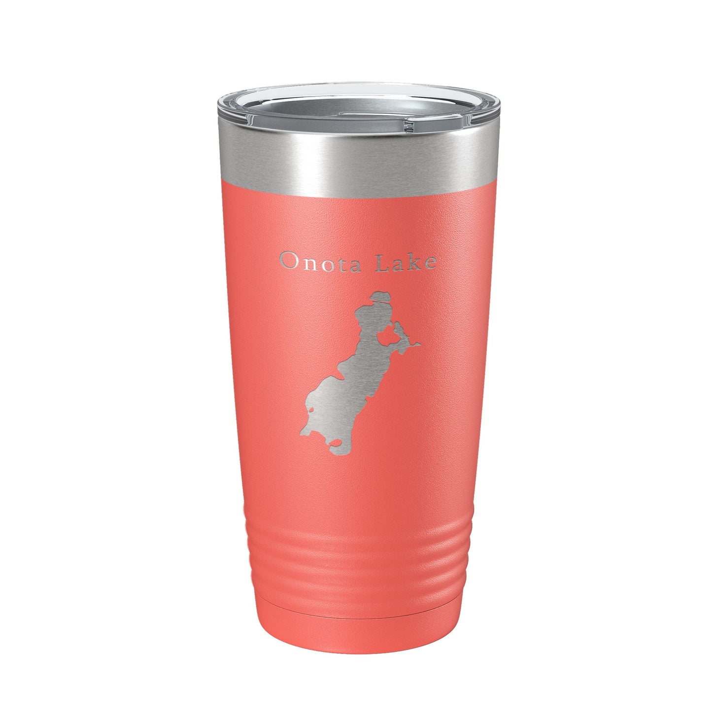 Onota Lake Map Tumbler Travel Mug Insulated Laser Engraved Coffee Cup Massachusetts 20 oz-20