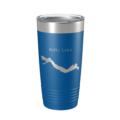 Riffe Lake Map Tumbler Travel Mug Insulated Laser Engraved Coffee Cup Washington 20 oz-6