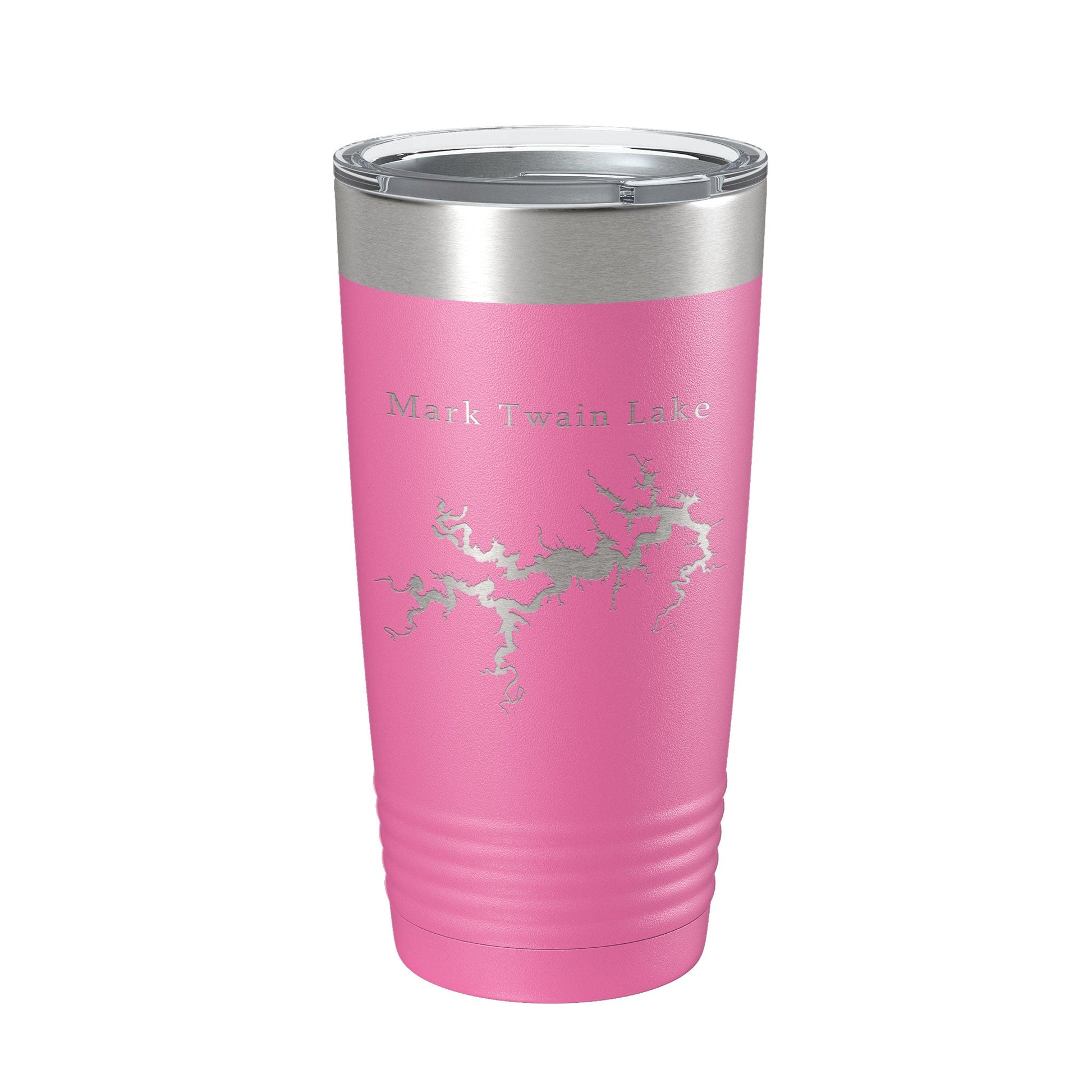 Mark Twain Lake Map Tumbler Travel Mug Insulated Laser Engraved Coffee Cup Missouri 20 oz-11
