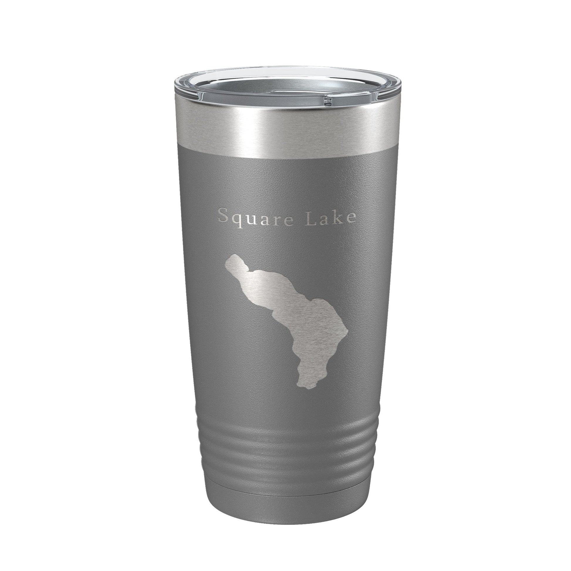 Square Lake Map Tumbler Travel Mug Insulated Laser Engraved Coffee Cup Maine 20 oz-16
