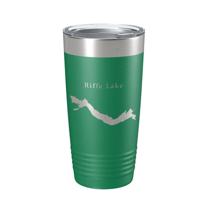 Riffe Lake Map Tumbler Travel Mug Insulated Laser Engraved Coffee Cup Washington 20 oz-9