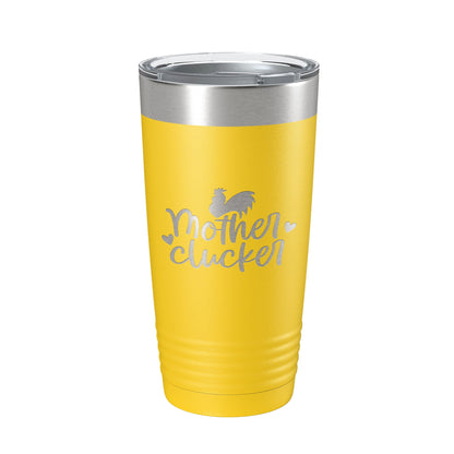 Rise And Shine Mother Cluckers Tumbler Funny Travel Mug Insulated Laser Engraved Coffee Cup Hen Chicken Farm Life Gift Farmer 20 oz