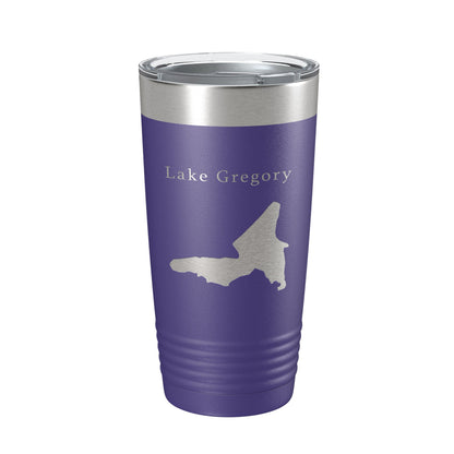Lake Gregory Map Tumbler Travel Mug Insulated Laser Engraved Coffee Cup California 20 oz-15