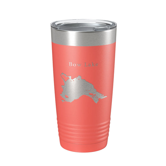 Bow Lake Map Tumbler Travel Mug Insulated Laser Engraved Coffee Cup New Hampshire 20 oz-20