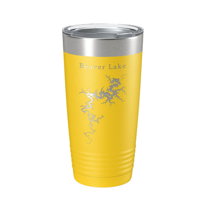 Beaver Lake Map Tumbler Travel Mug Insulated Laser Engraved Coffee Cup Arkansas 20 oz-4