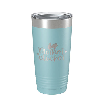 Rise And Shine Mother Cluckers Tumbler Funny Travel Mug Insulated Laser Engraved Coffee Cup Hen Chicken Farm Life Gift Farmer 20 oz