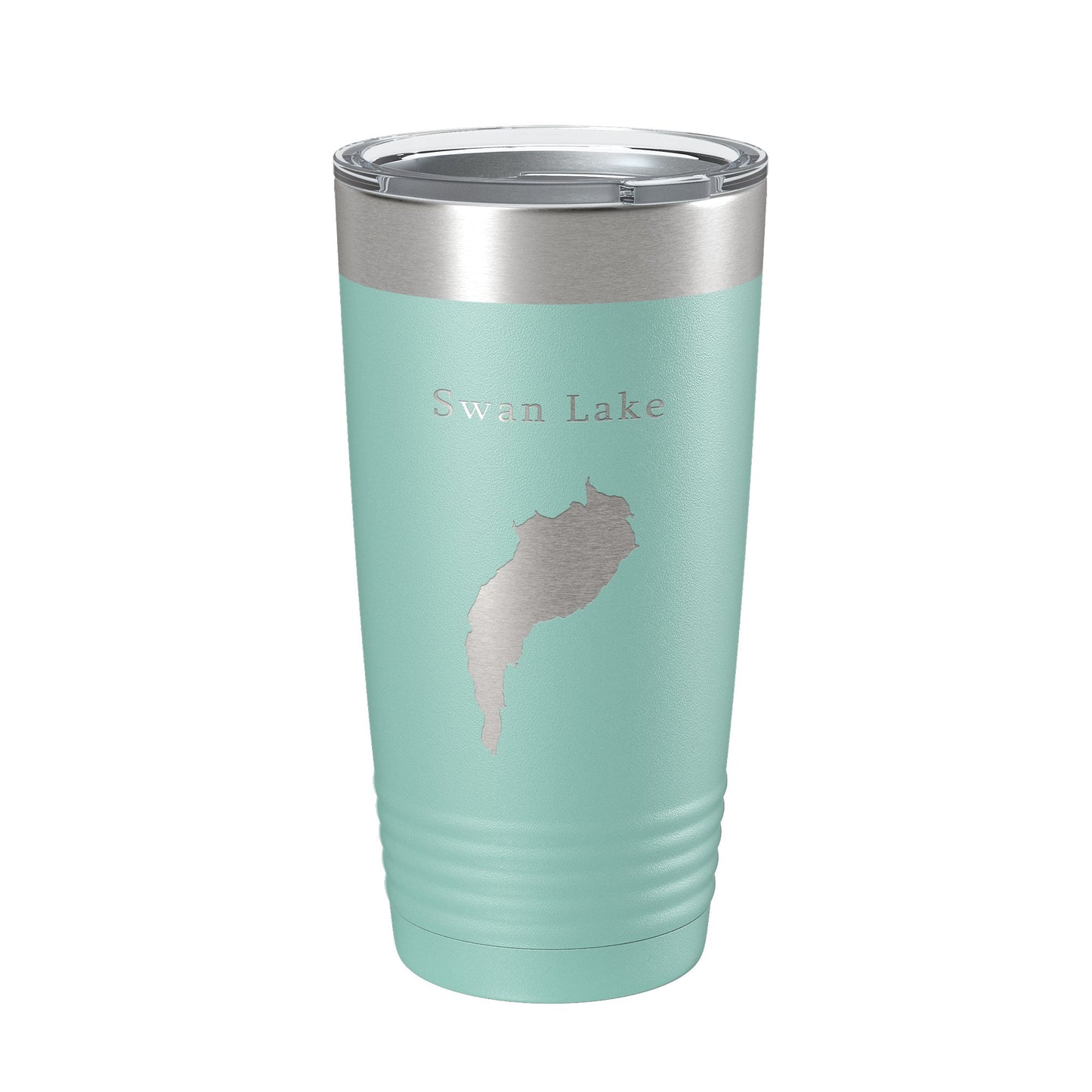 Swan Lake Map Tumbler Travel Mug Insulated Laser Engraved Coffee Cup Maine 20 oz-12