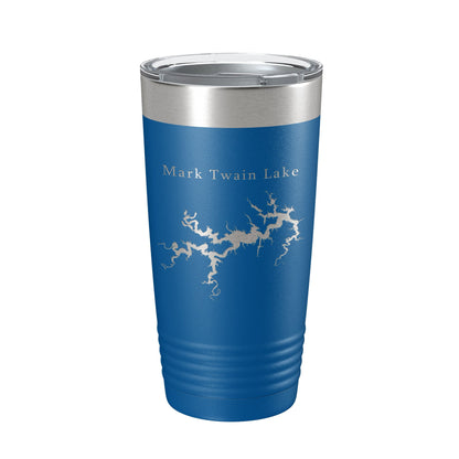 Mark Twain Lake Map Tumbler Travel Mug Insulated Laser Engraved Coffee Cup Missouri 20 oz-6