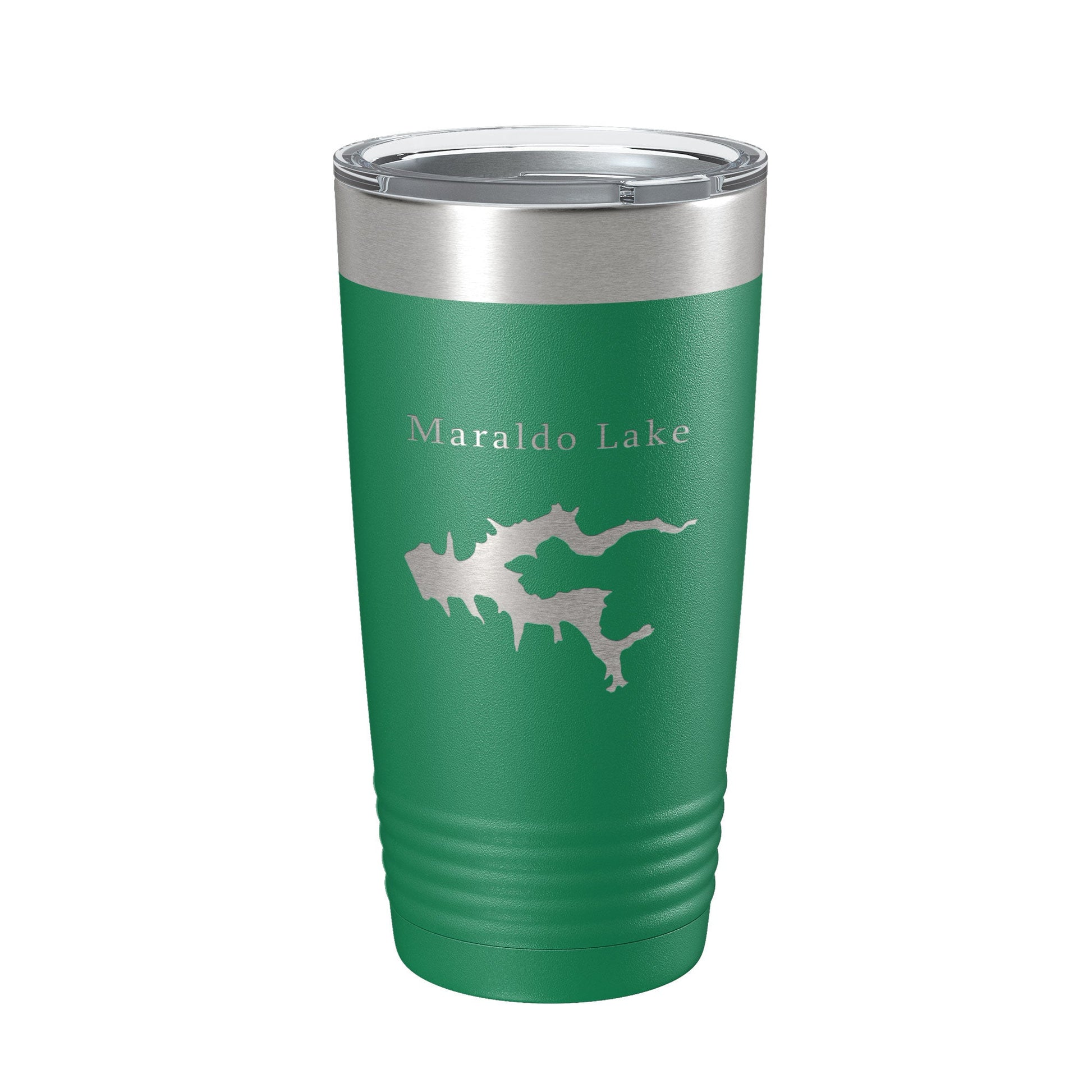 Maraldo Lake Map Tumbler Travel Mug Insulated Laser Engraved Coffee Cup Illinois 20 oz-9