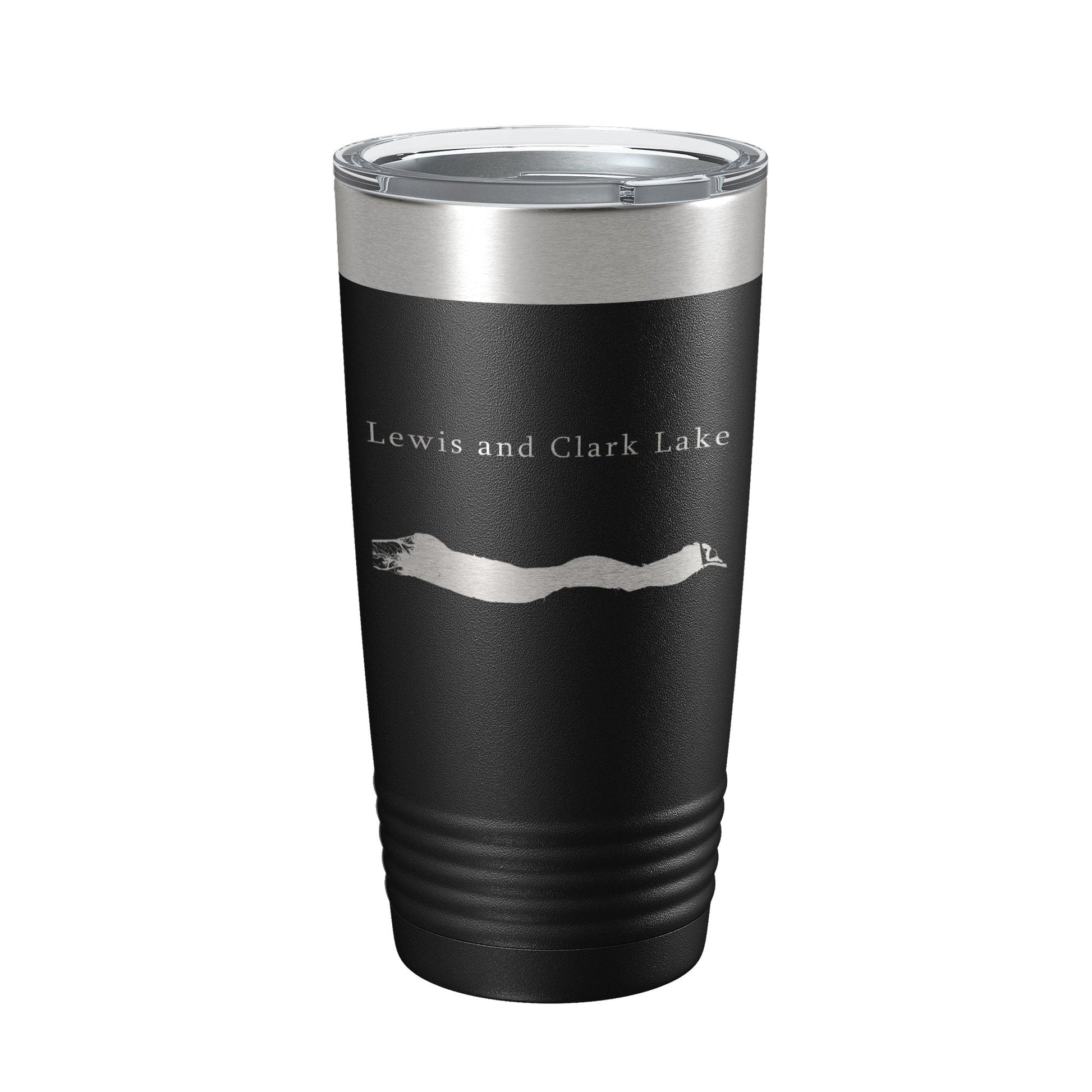 Lewis and Clark Lake Map Tumbler Travel Mug Insulated Laser Engraved Coffee Cup Nebraska South Dakota 20 oz-5