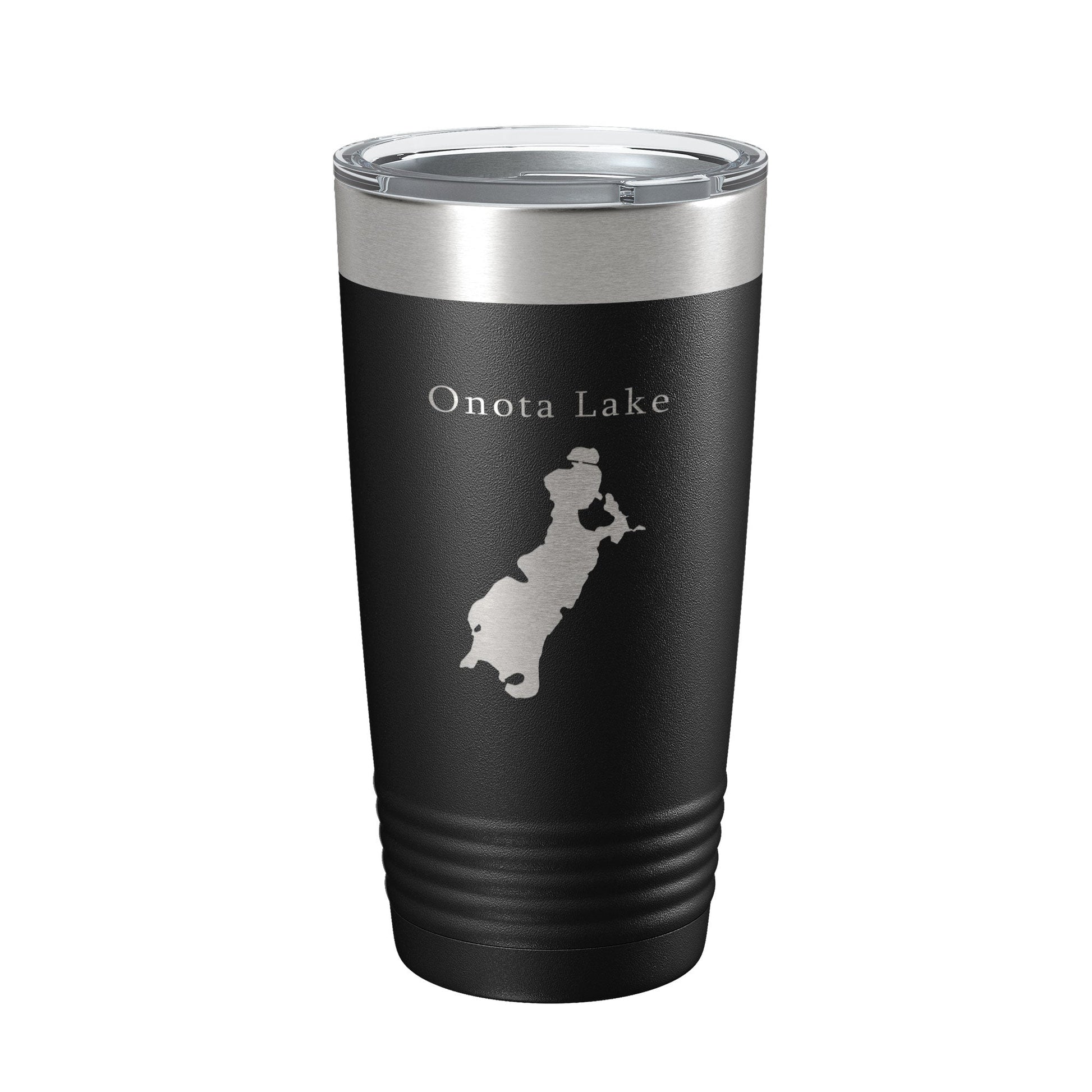 Onota Lake Map Tumbler Travel Mug Insulated Laser Engraved Coffee Cup Massachusetts 20 oz-0