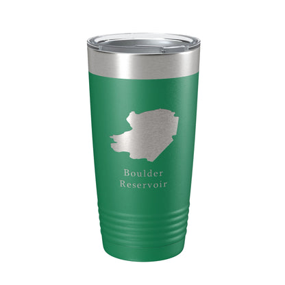 Boulder Reservoir Tumbler Lake Map Travel Mug Insulated Laser Engraved Coffee Cup Colorado 20 oz-9