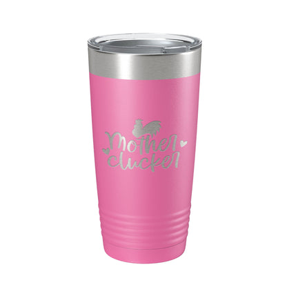 Rise And Shine Mother Cluckers Tumbler Funny Travel Mug Insulated Laser Engraved Coffee Cup Hen Chicken Farm Life Gift Farmer 20 oz
