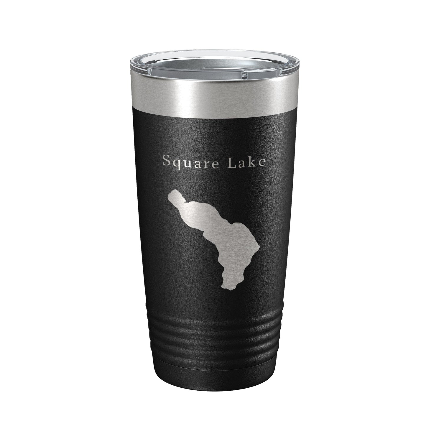 Square Lake Map Tumbler Travel Mug Insulated Laser Engraved Coffee Cup Maine 20 oz-5