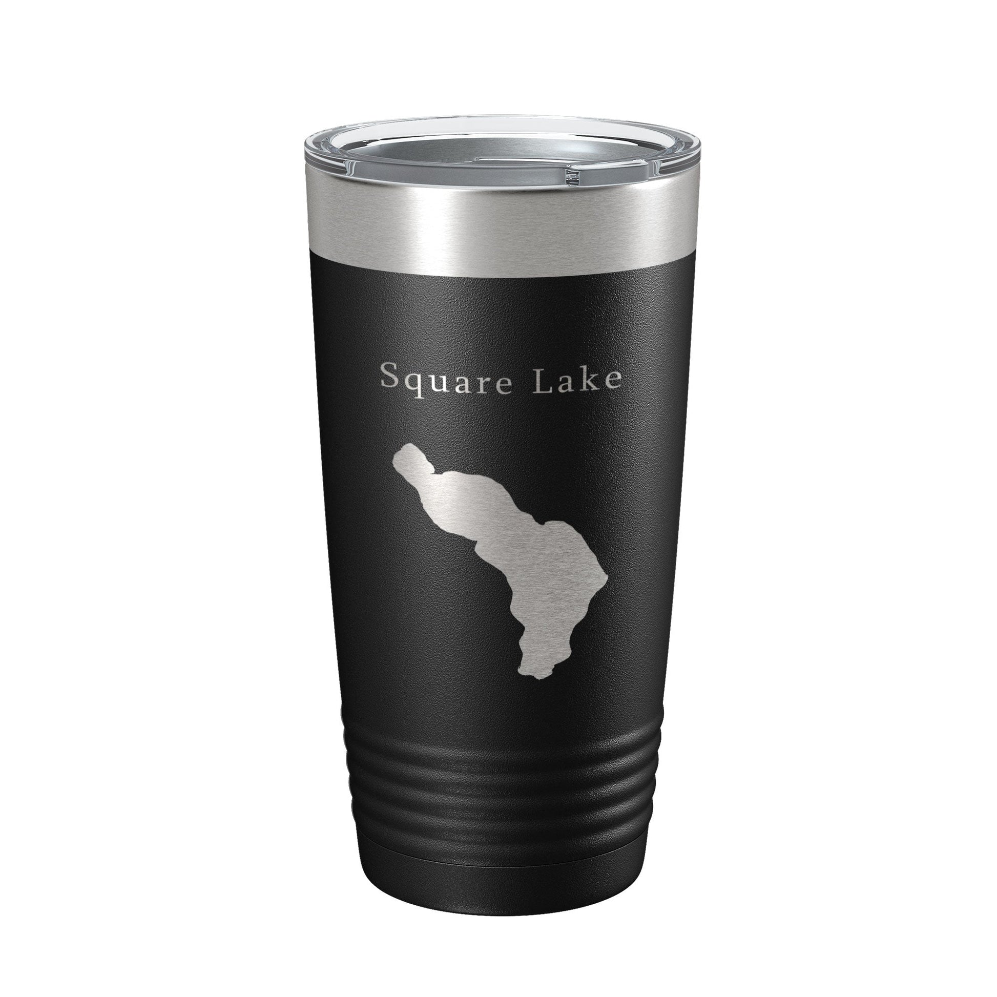Square Lake Map Tumbler Travel Mug Insulated Laser Engraved Coffee Cup Maine 20 oz-5