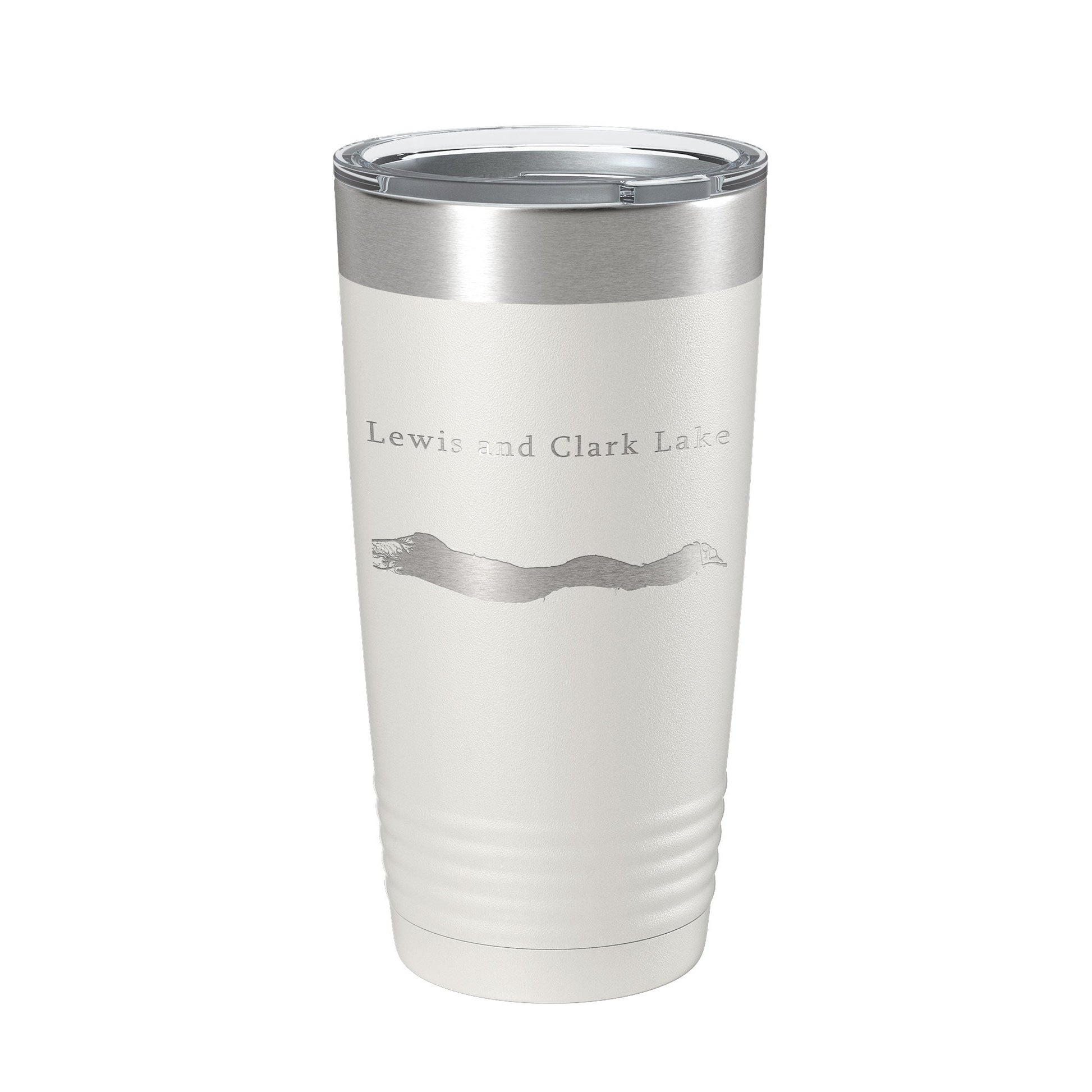 Lewis and Clark Lake Map Tumbler Travel Mug Insulated Laser Engraved Coffee Cup Nebraska South Dakota 20 oz-7