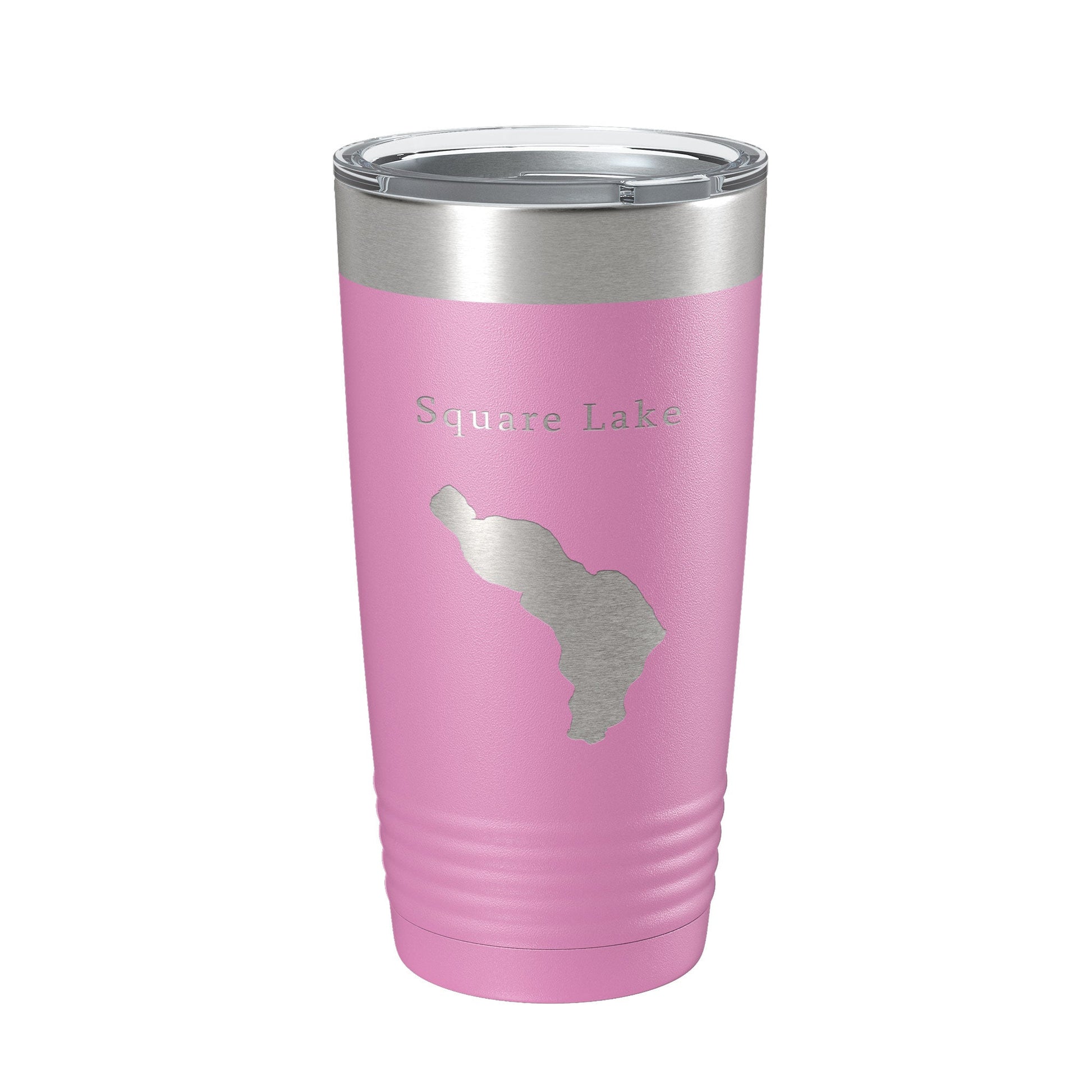 Square Lake Map Tumbler Travel Mug Insulated Laser Engraved Coffee Cup Maine 20 oz-14