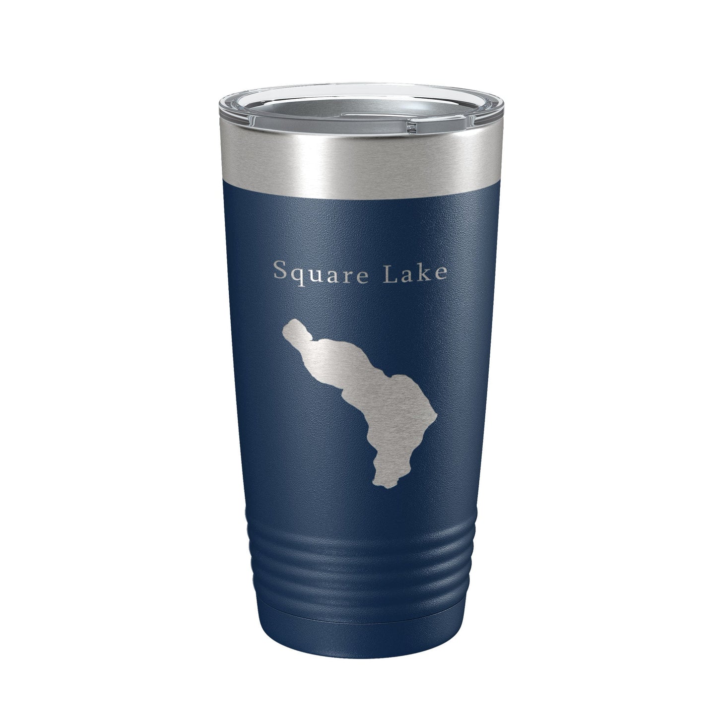 Square Lake Map Tumbler Travel Mug Insulated Laser Engraved Coffee Cup Maine 20 oz-8