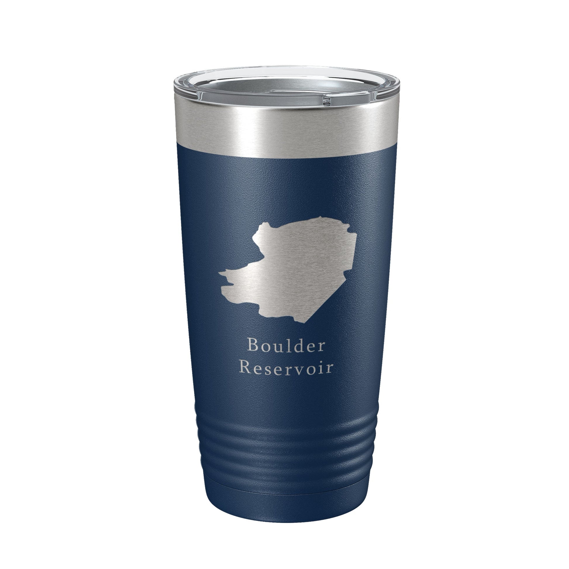Boulder Reservoir Tumbler Lake Map Travel Mug Insulated Laser Engraved Coffee Cup Colorado 20 oz-2
