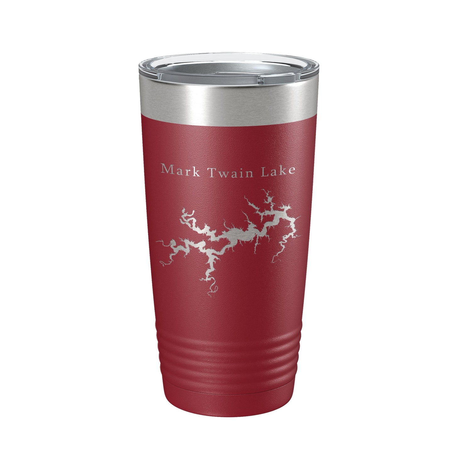 Mark Twain Lake Map Tumbler Travel Mug Insulated Laser Engraved Coffee Cup Missouri 20 oz-18