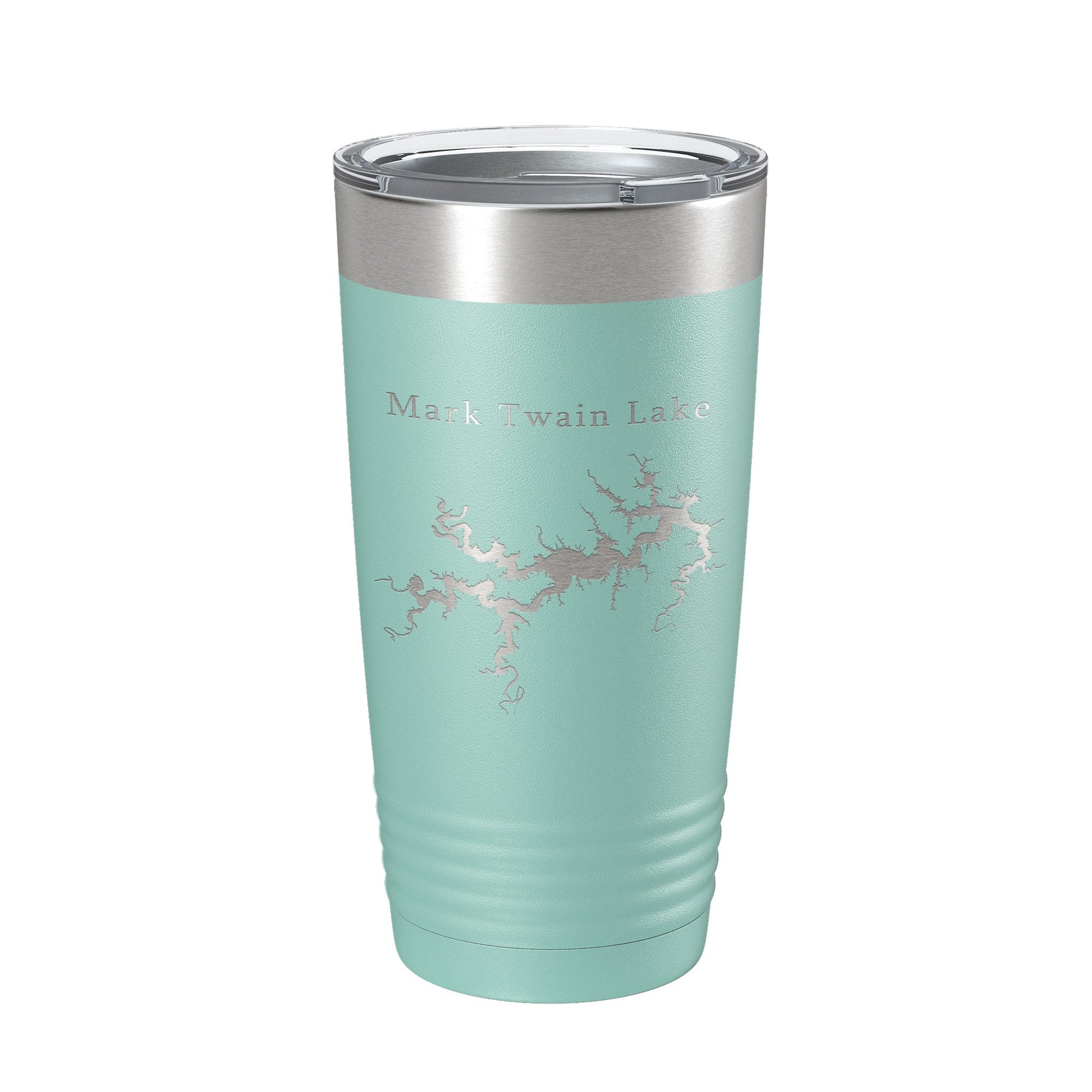 Mark Twain Lake Map Tumbler Travel Mug Insulated Laser Engraved Coffee Cup Missouri 20 oz-12