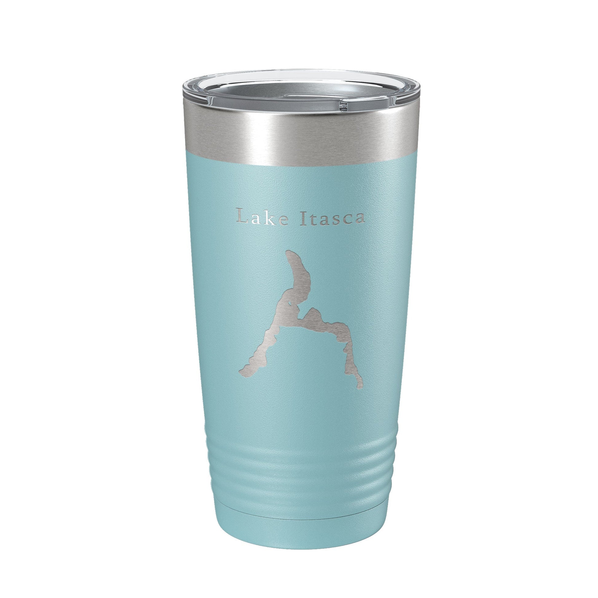 Lake Itasca Map Tumbler Travel Mug Insulated Laser Engraved Coffee Cup Minnesota 20 oz-13