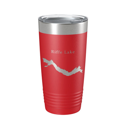 Riffe Lake Map Tumbler Travel Mug Insulated Laser Engraved Coffee Cup Washington 20 oz-10