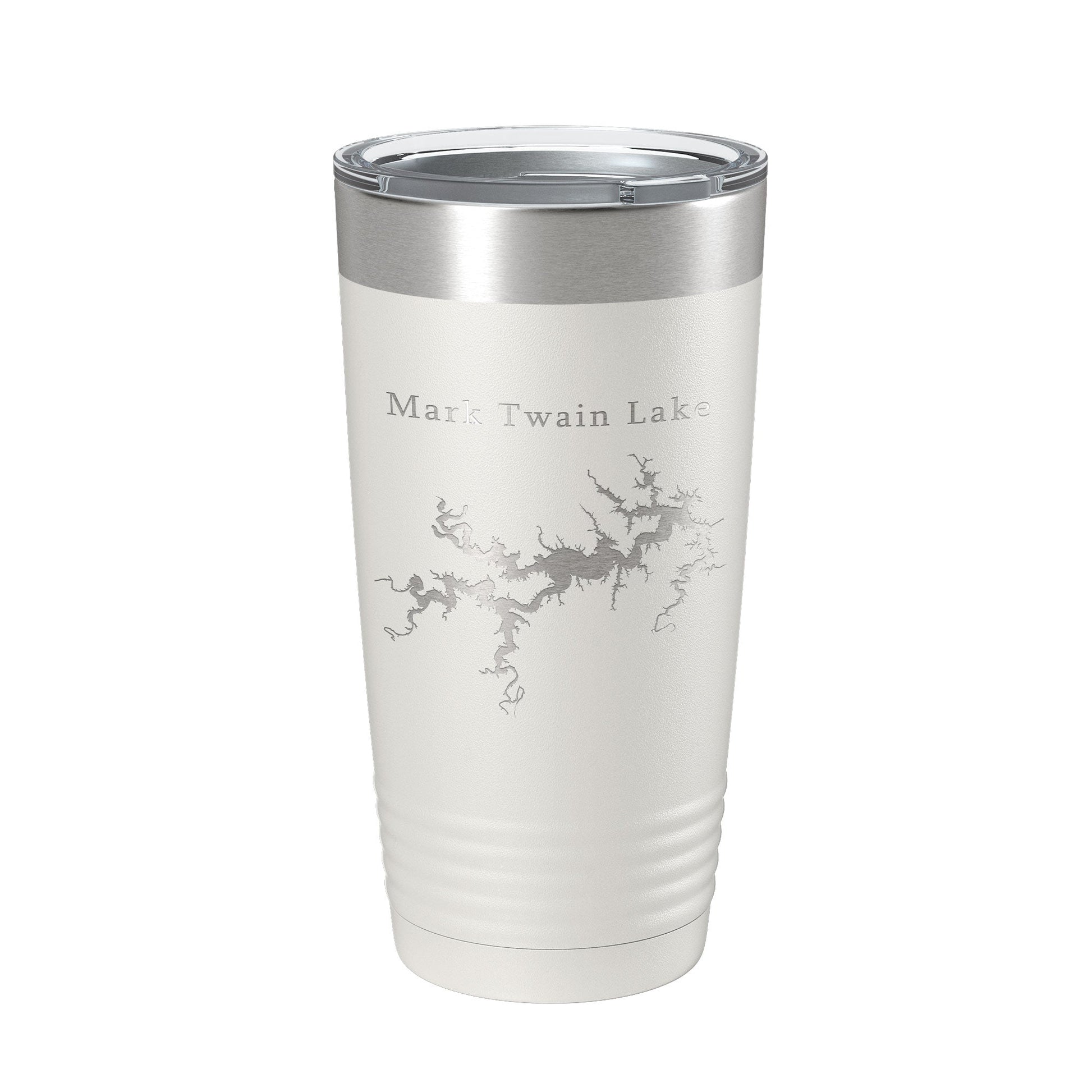 Mark Twain Lake Map Tumbler Travel Mug Insulated Laser Engraved Coffee Cup Missouri 20 oz-7