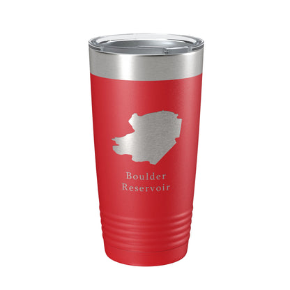 Boulder Reservoir Tumbler Lake Map Travel Mug Insulated Laser Engraved Coffee Cup Colorado 20 oz-10