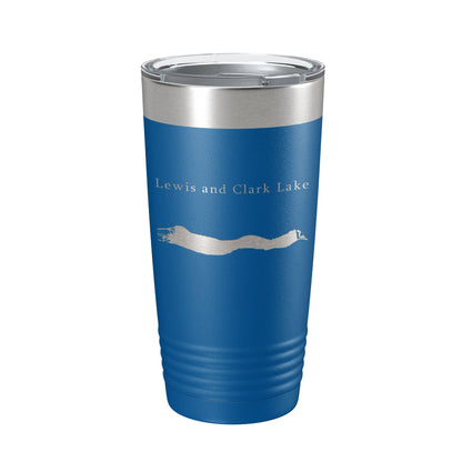 Lewis and Clark Lake Map Tumbler Travel Mug Insulated Laser Engraved Coffee Cup Nebraska South Dakota 20 oz-6