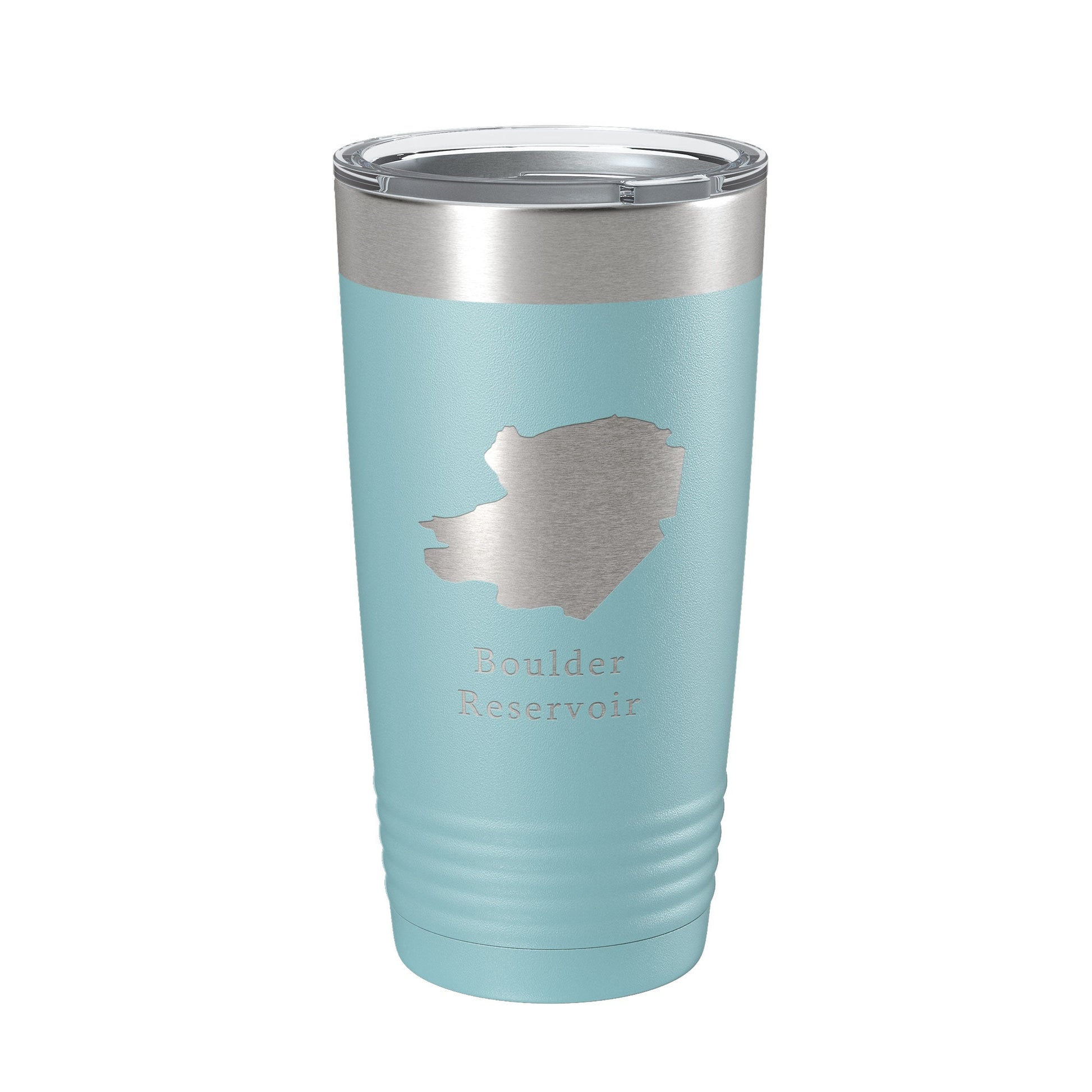 Boulder Reservoir Tumbler Lake Map Travel Mug Insulated Laser Engraved Coffee Cup Colorado 20 oz-13