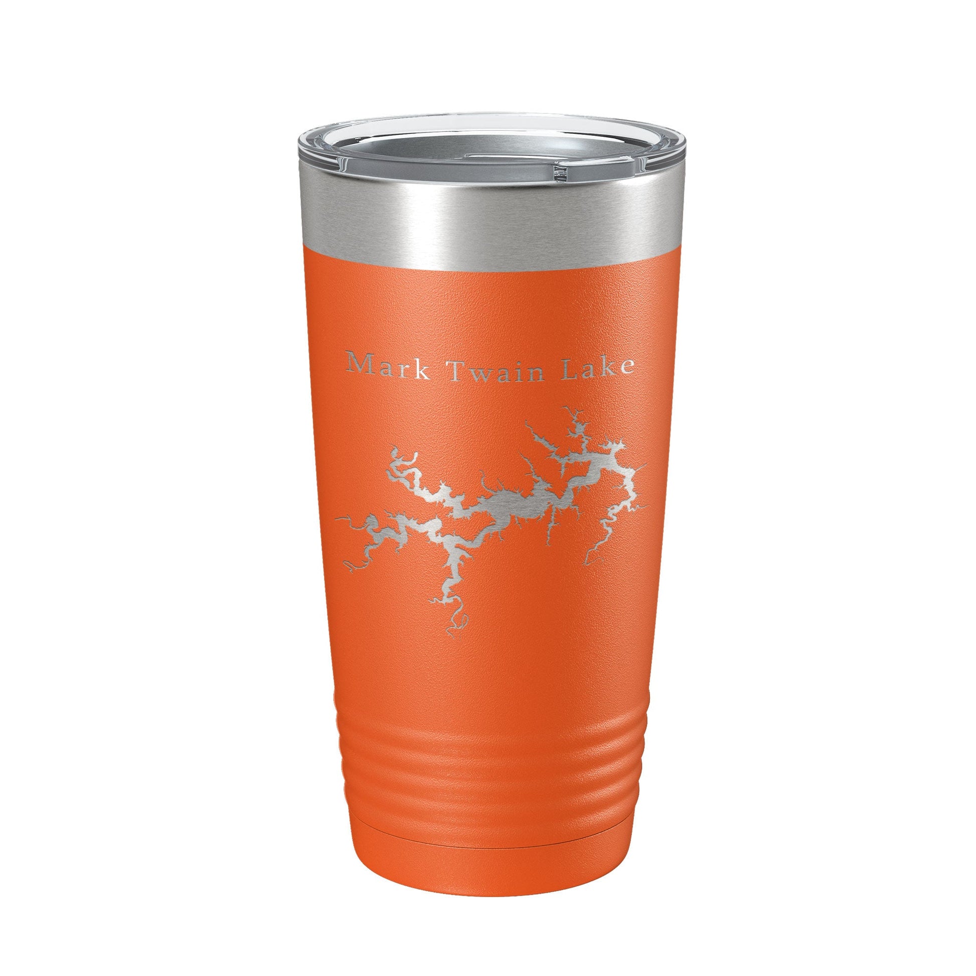 Mark Twain Lake Map Tumbler Travel Mug Insulated Laser Engraved Coffee Cup Missouri 20 oz-17